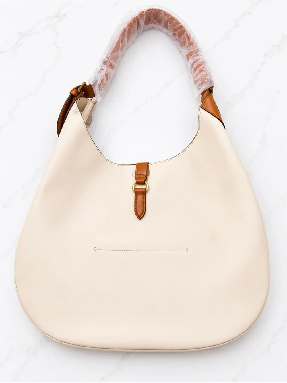 🍋 LouLu Cream Hobo Shoulder Bag – NWT